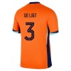 Maillot de Supporter Pays-Bas De Ligt 3 Domicile Euro 2024 Pour Enfant